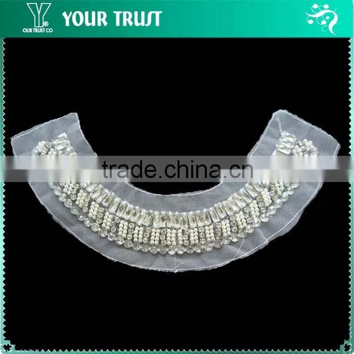 5MM Crystal Rhinestone Octangle Collar Beaded Neckline Garment Accessories