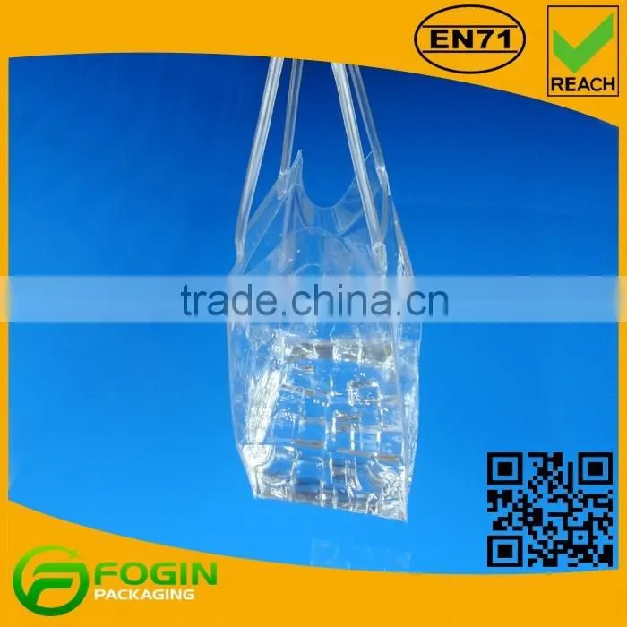 wholesale pvc clear wine cooling bag