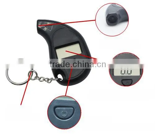 2psi 150psi Mini Key chain Digital Tire Pressure Gauge