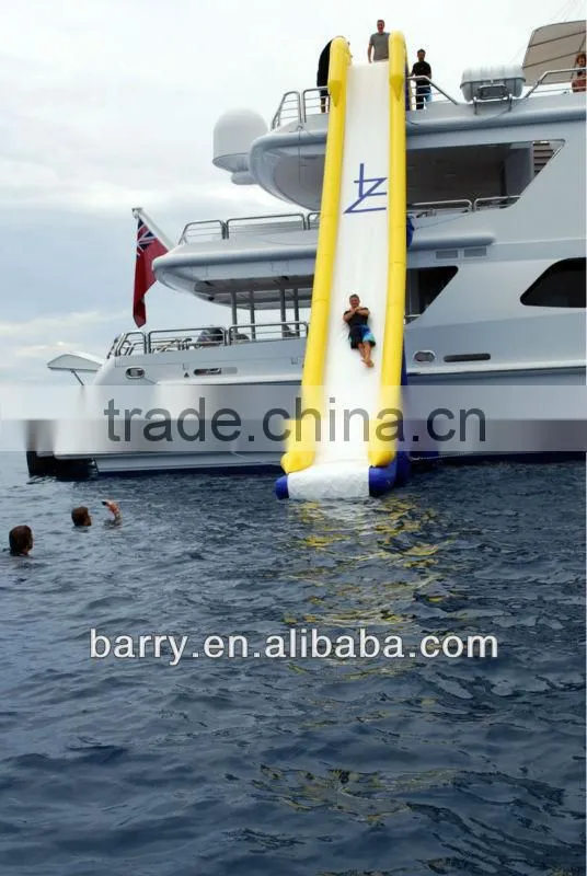 2013 New design giant Inflatable slide for yacht and boat