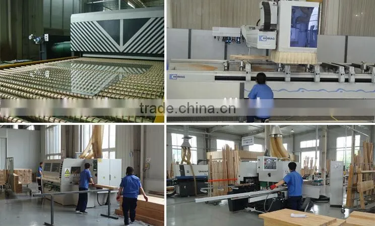 German style automatic opening tilt wood with aluminium cladding window