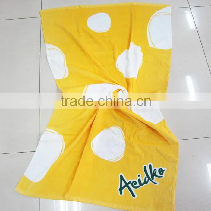 Cheap price velour printing cotton promotional beach towel cheap gift beach towel