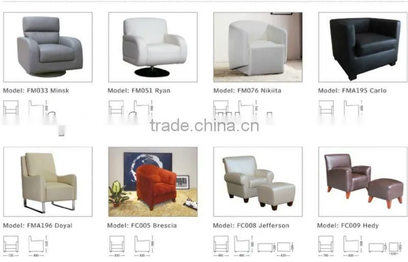 leather dining chair FM076