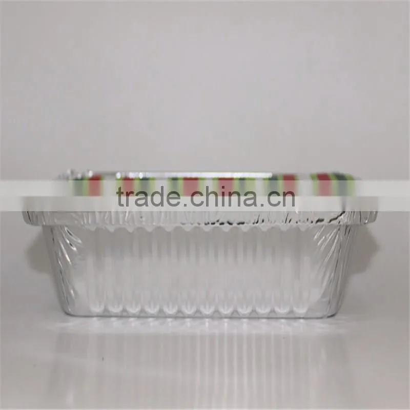 Disposable aluminium foil container for lid