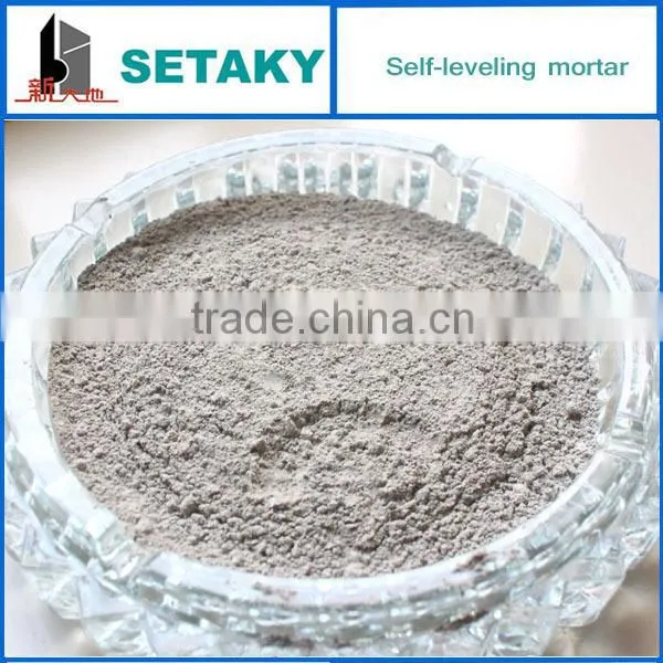 Self-leveling cements for PVC floor