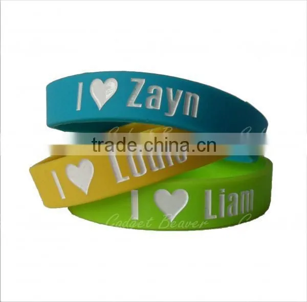 One Direction 1d rubber silicone wristband