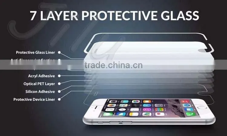 9h hardness tempered glass screen protector for iphone 0.33MM tempered