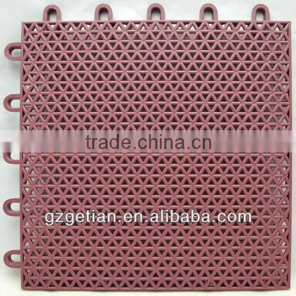 suspended plastic flooring, removable indoor flooring cover for sports