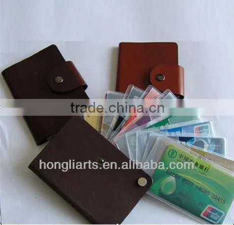 PU Card holder/ Card Wallet with string