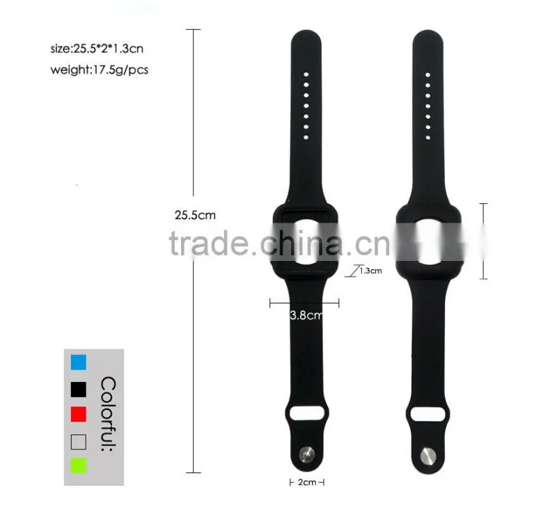 Silicone Replacement Strap Bracelet Watch Band Fitness Adjustable With Built-in Watch Frame Cover Case for Apple Watch & Sport