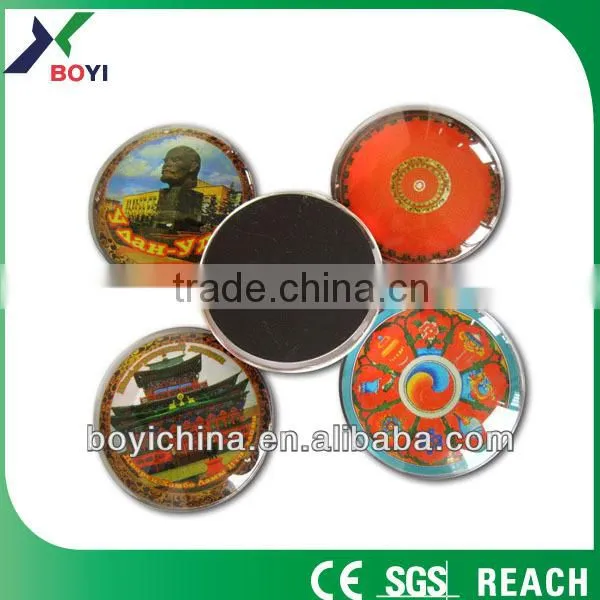 New Design Buddhism Glass Round Fridge Magnet