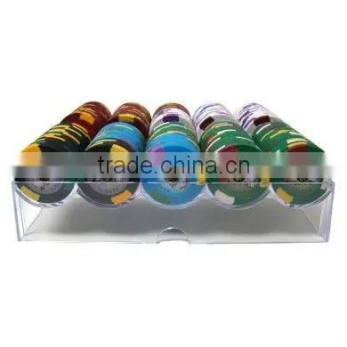 200pc Kings Casino Poker Chip Set with Acrylic Case