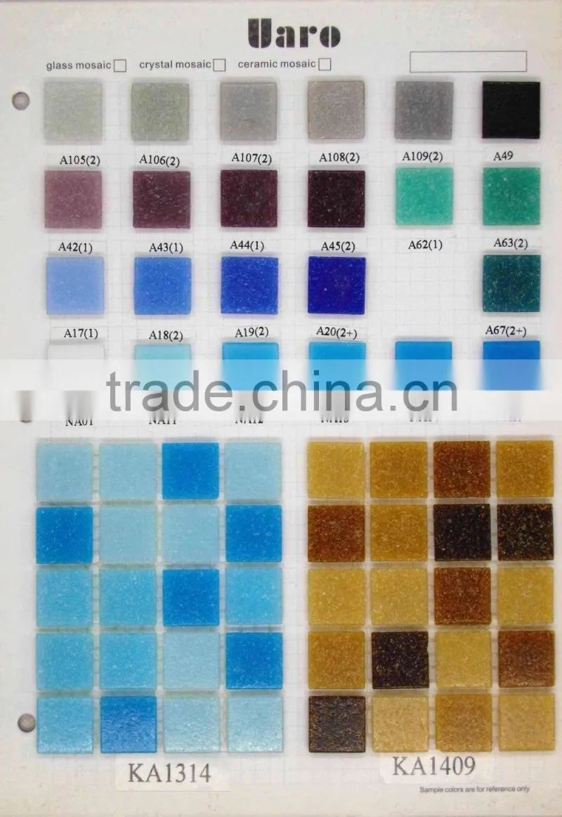 Glod & Blue Glass Mosaic Designs Pictures