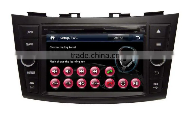 car dvd player multimedia for Suzuki Swift car dvd player support GPS, bluetooth, steer wheel control, TV, FM/AM, RDS, SD