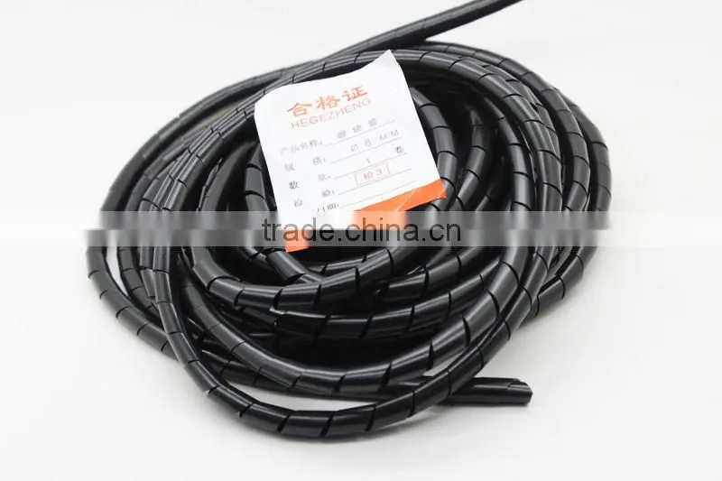 2016 Black diameter 6mm 33Ft.(10M) Spiral Cable Wire Wrap Tube PC Manage Cord