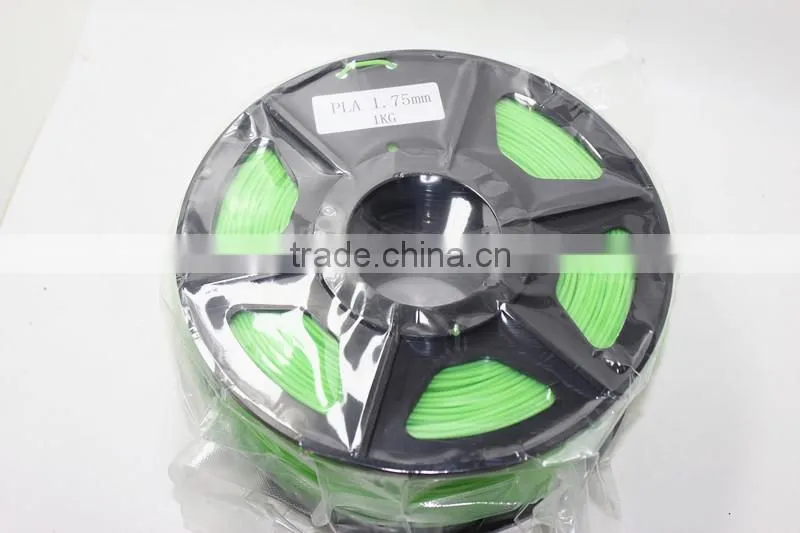 3d printing supplies GREEN color 1.75mm 3mm consumables PLA