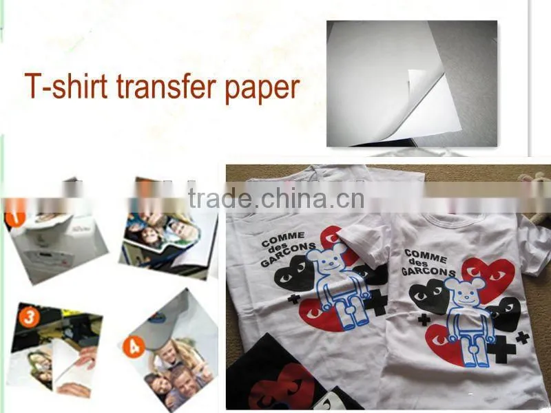 light T-shirt transfer paper,heat transfer paper,trnasfer printing paper,heat transfer printing paper for texitle
