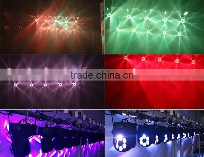 New design led bee eye led dj stage moving head light/6pcs 15w RGBW 4 in 1 mini moving head