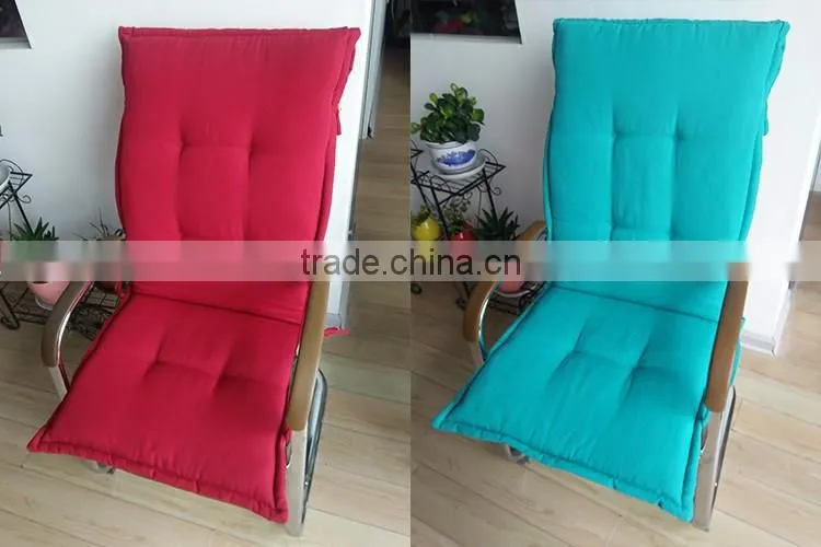 China Supplier Blue High Back Chair Cushion Foam Outdoor Cushion