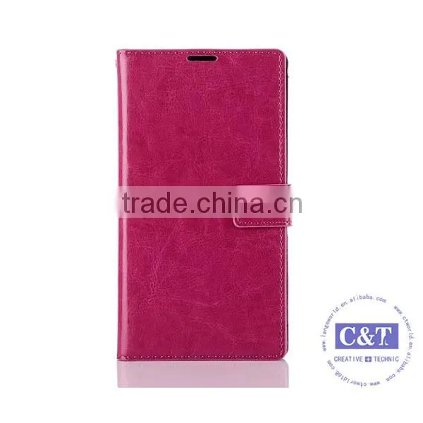C&T Genuine Leather Stand Case for Sony T2 Ultra D5303 D5306 / Ultra dual D5322