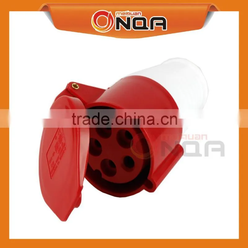 New Electrical 63A 3Pin Waterproof Connector Industrial Coupler IP44 3p