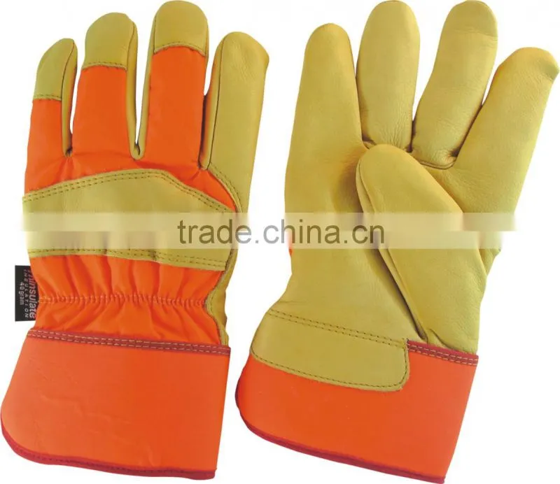 cow grain winter work man glove