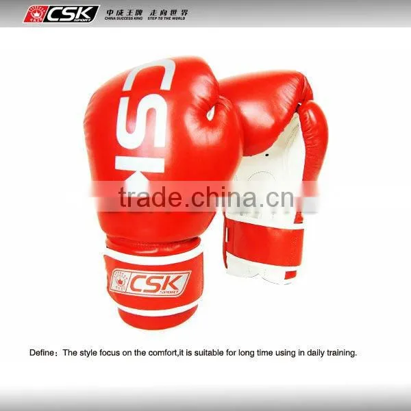 Synthetic leahter cheap training boxing gloves