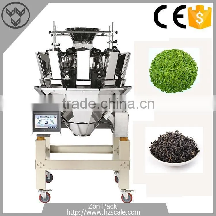 10-500g Tea 10 Heads Multihead Weigher Scented Tea Weighing Scale