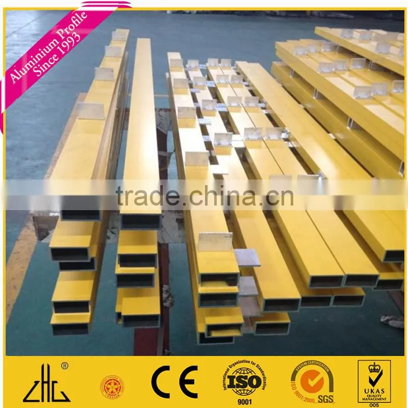 2015! aluminium powder coating profiles, Popular colorful powder coated profile, powder coated aluminium profile with colors