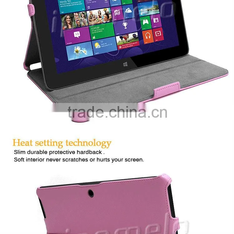 unique tablet PU accessories for HP Omni 10 case decorated cover for tablet with high quality