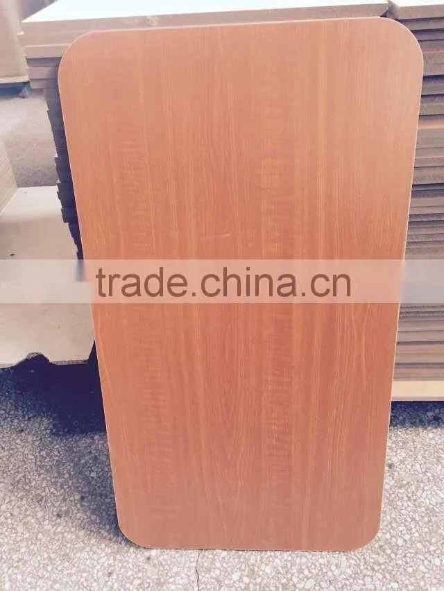 melamine faced mdf with round corner for furniture