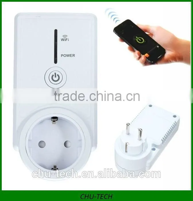 WiFi Cell Phone Wireless Remote Control Switch Smart Power Socket EU Plug