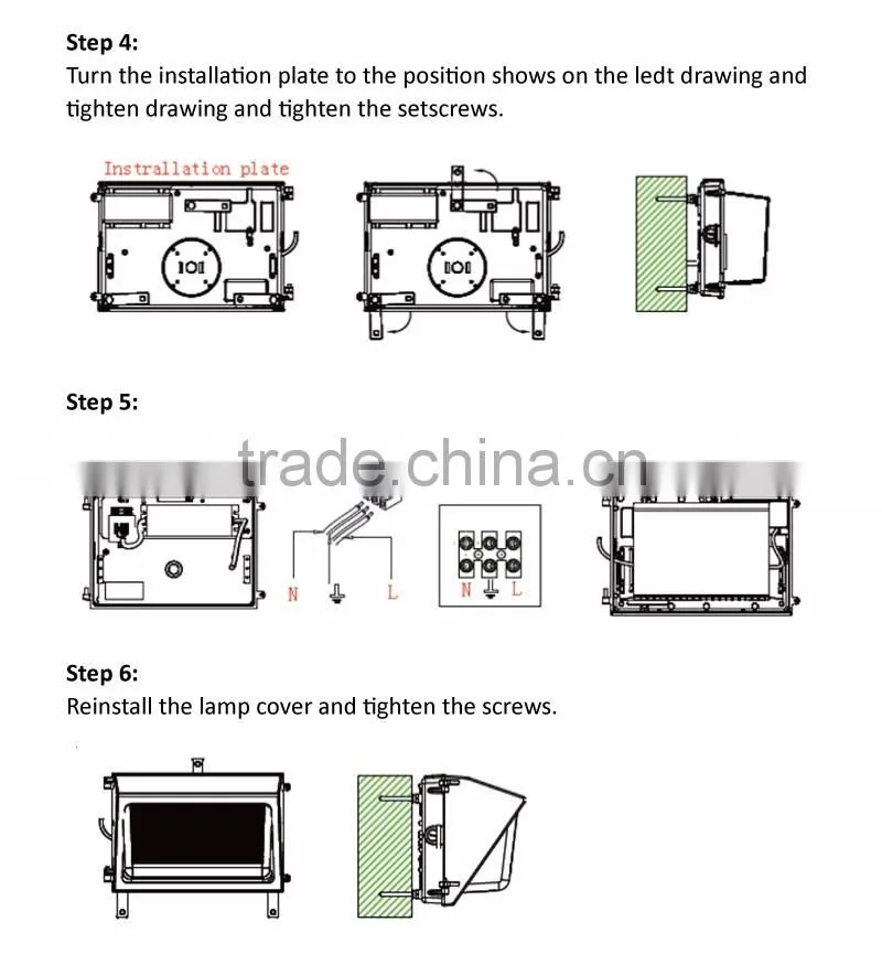 Forward Throw Wall Pack-IP54 Approval 90W wall pack light