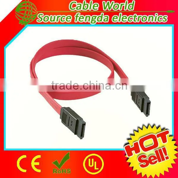 2m red 7pin sata extensin cable /competitive price 3.0 version 7pin