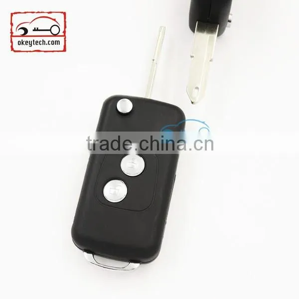 High Quatity Peugeot remote key for peugrot modified remote 206 key shell Car Key 2 button case