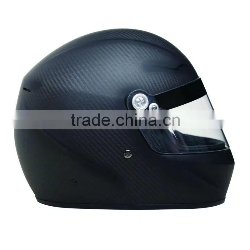 Carbon Full Face Helmet for F1 racing with SNELL SAH2010 & FIA8858-2010 standard