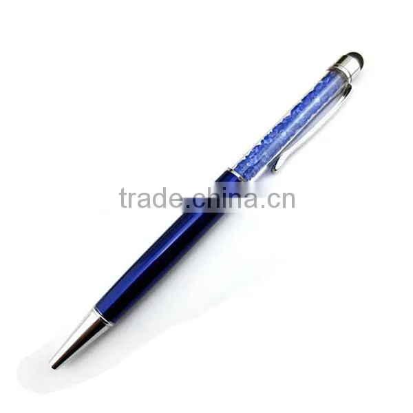 crystal stylus pen,rubber tip stylus pen,wholesale for promotional pen