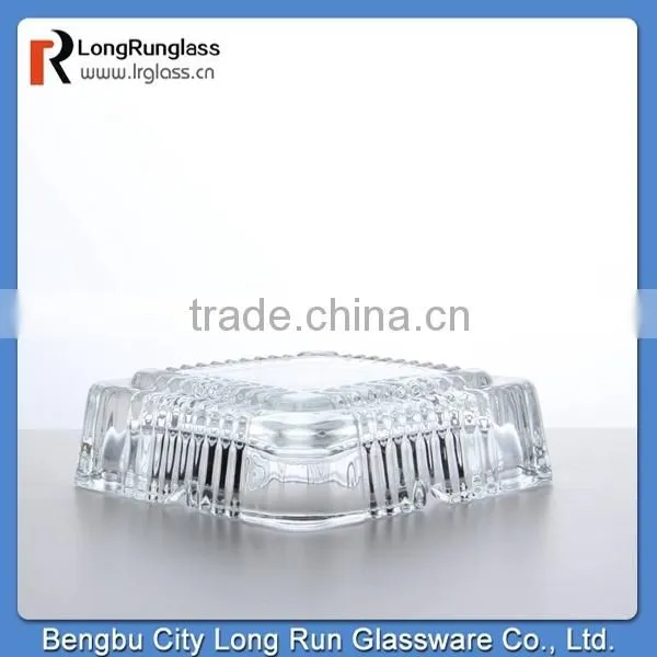 LongRun 2015 recommend 525g homeuse fashion square glass ashtray alibaba china supply