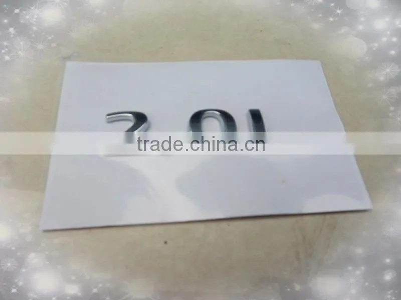 2.0L truck Plastic chrome letters