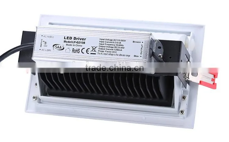 Excellent quality led windows shop light rectangular downlight 48w