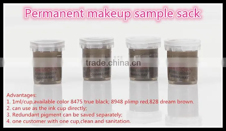 Permanent makeup color pigments ink bottle plastic tattoo