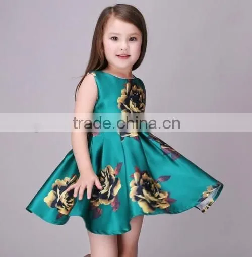 2016 fashionable vintage flower girl dresses new designs cheap baby flower dresses for girl of 5 years old