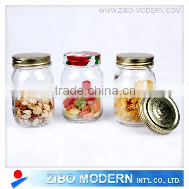 Round Glass Jar for food/mason jar /glass bottle