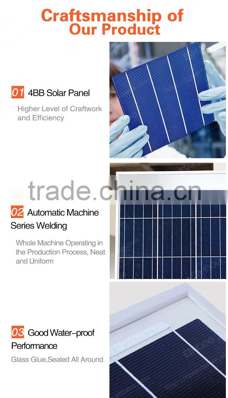 Moge A grade 300w 305w 310w 315w 320w poly solar panel manufacturer in China
