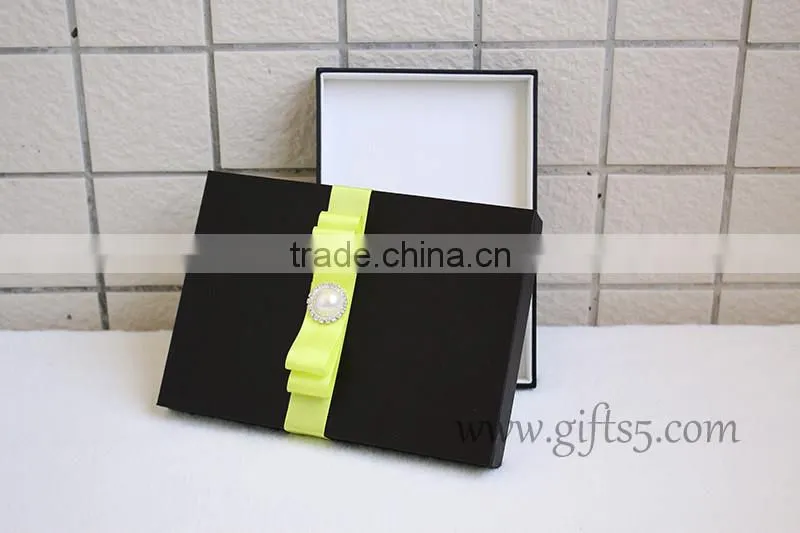 Luxury Black wedding invitation boxes for cards