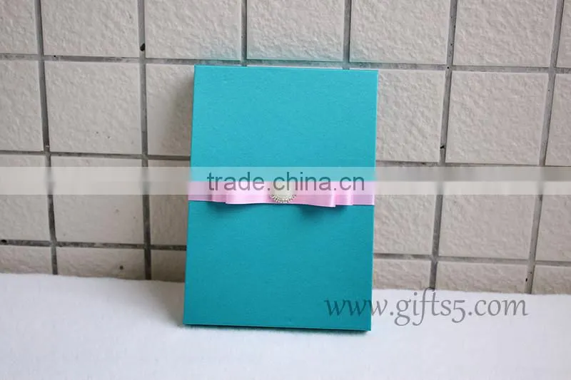 Best wedding invitation card boxes with bowknot