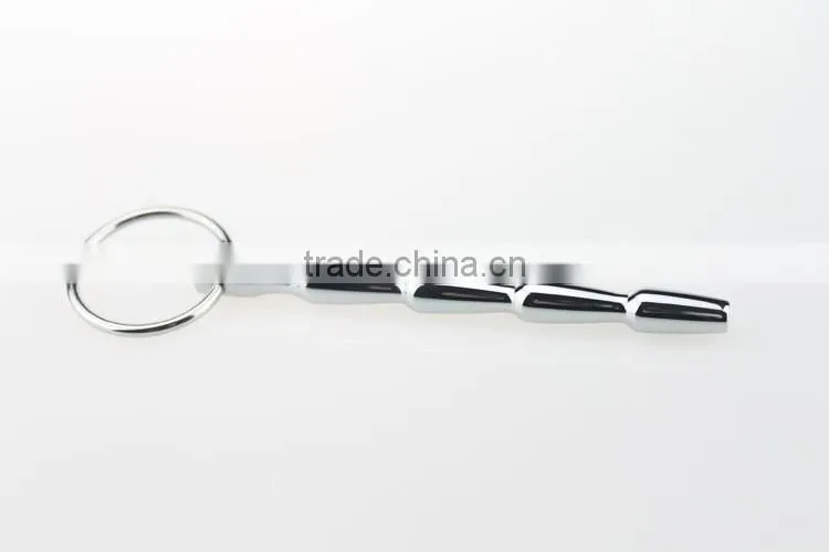 CTDA-013 Male Stainless Steel Soft Silicone Urethral Stretching Tube Urethra Metals Urine Catheter