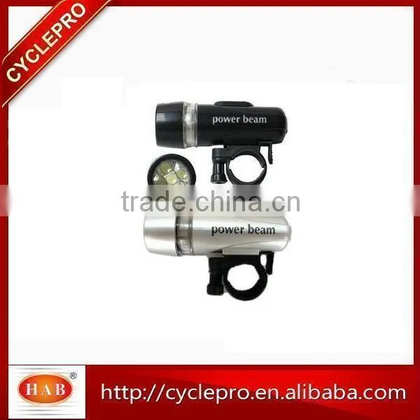 New Black Bicycle 5 LED Front Bike Light Head Light Headlight Torch Lamp Power Beam