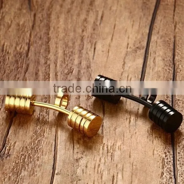 Men's Dumbbell Design Stainless Steel Necklace 2016