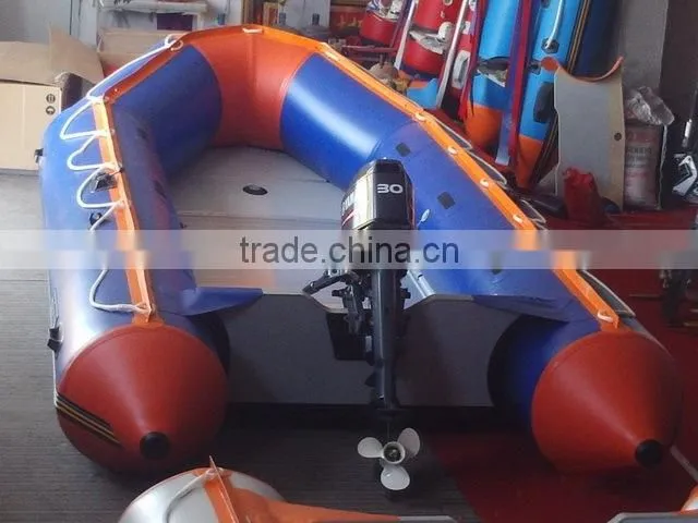 500cm rigid inflatable boat with aluminum floor for rescue, sports and fishing use